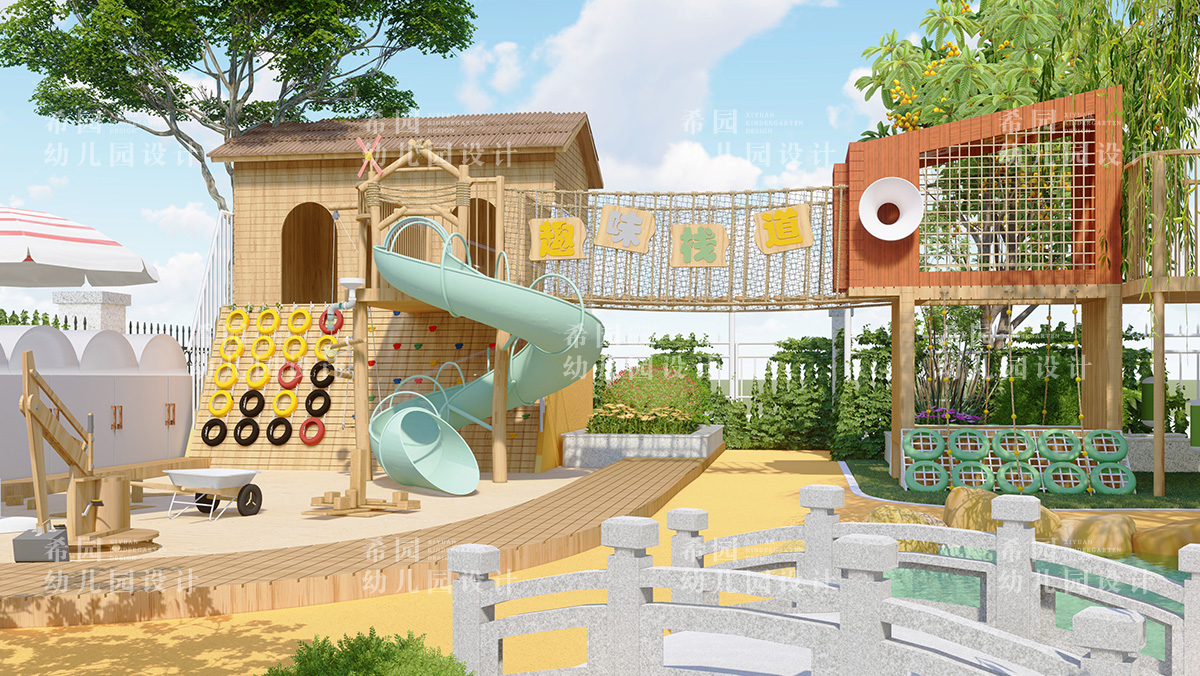 如何讓幼兒園內(nèi)的滑梯設(shè)施發(fā)揮作用